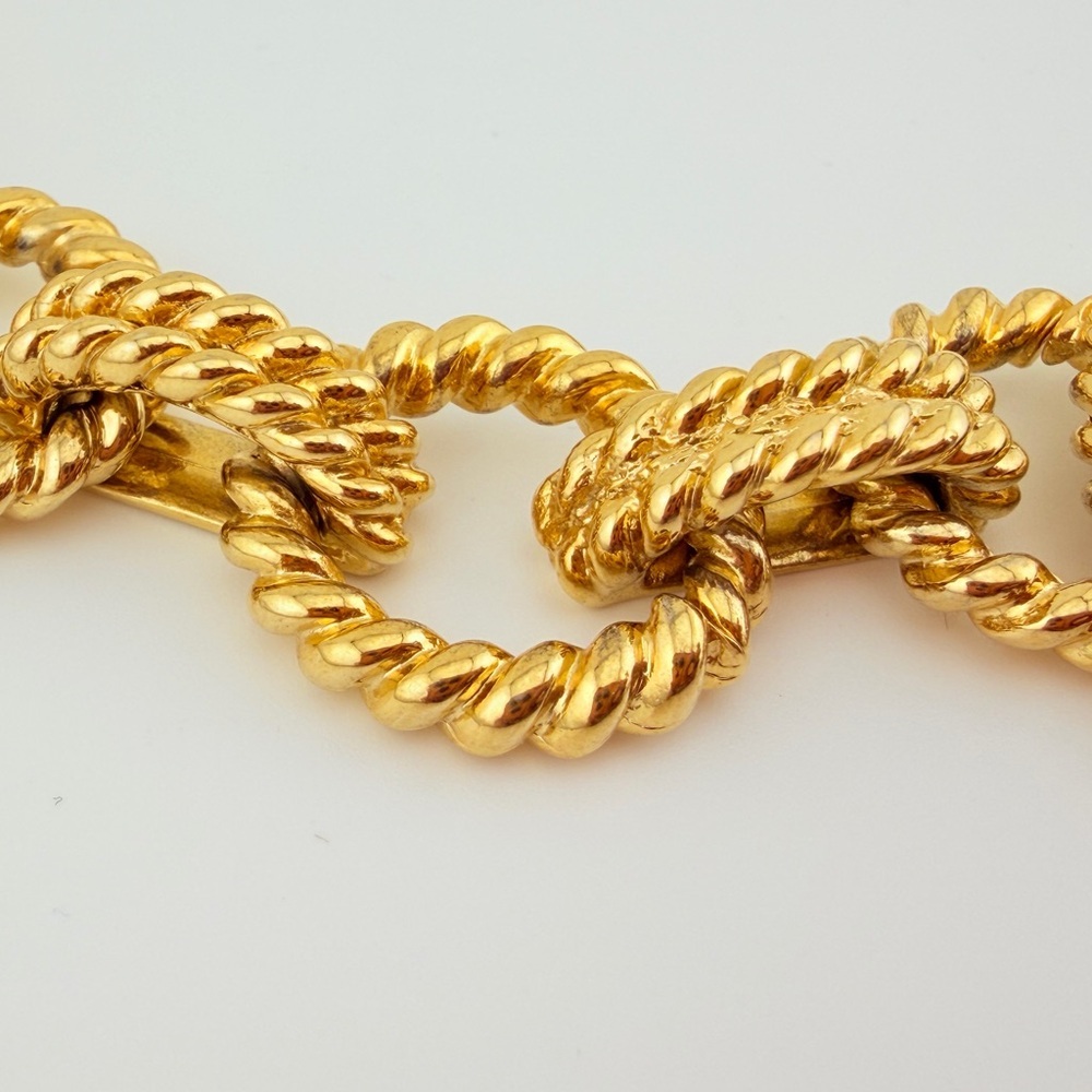 Vintage Couture Choker – Black Cabochon & Torade Bar-and-Link Chain – 140g - Picture 3 of 15